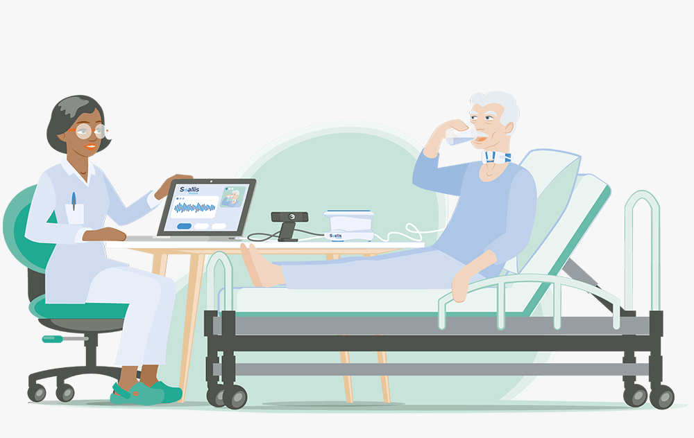 Le dispositif Swallis DSA illustré à l'hôpital